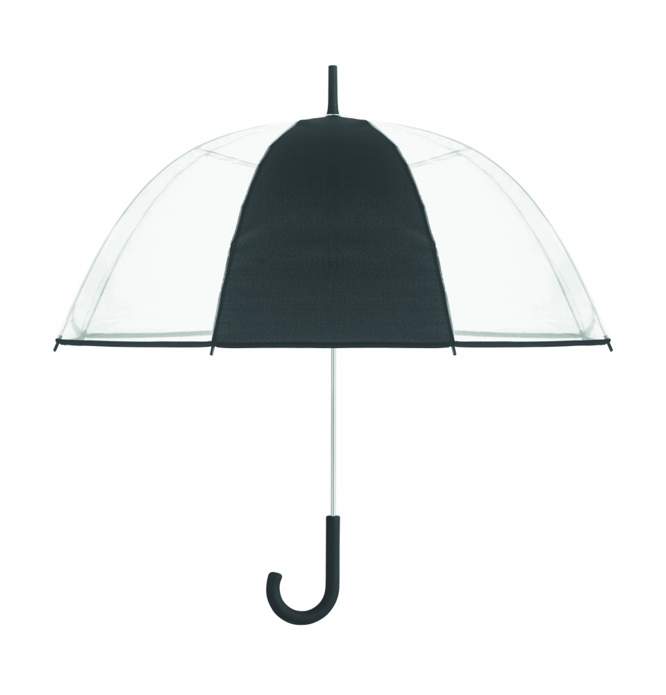 Logo trade corporate gifts picture of: Transparent 23 inch manual open umbrella
