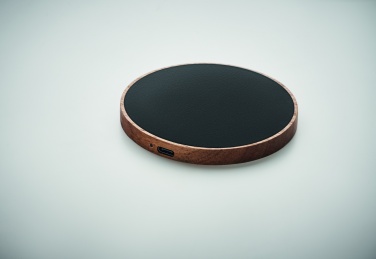 Logotrade promotional gift picture of: Wireless charger in acacia 15W