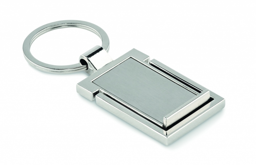 Logotrade corporate gift image of: Metal key ring phone stand