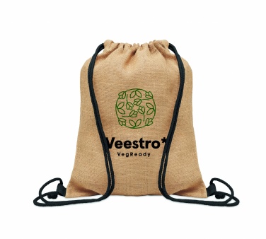 Logo trade advertising products image of: Jute drawstring bag