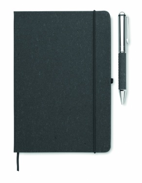 Logotrade corporate gift image of: Recycled leather notebook set