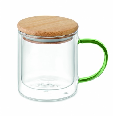 Logo trade business gifts image of: Double wall borosilicate mug