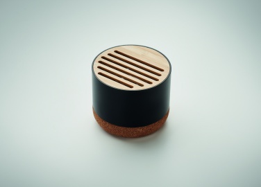 Logo trade promotional gifts image of: Cork and aluminium speaker