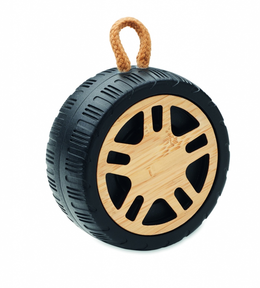 Logo trade advertising products image of: Wireless speaker tire shaped