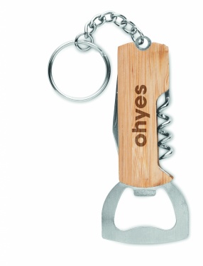 Logo trade promotional product photo of: 3 in 1 bamboo pocket tool