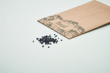 Logotrade promotional gift image of: Basil seeds in craft envelope