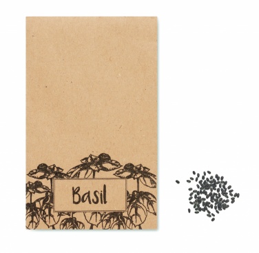 Logo trade advertising products picture of: Basil seeds in craft envelope