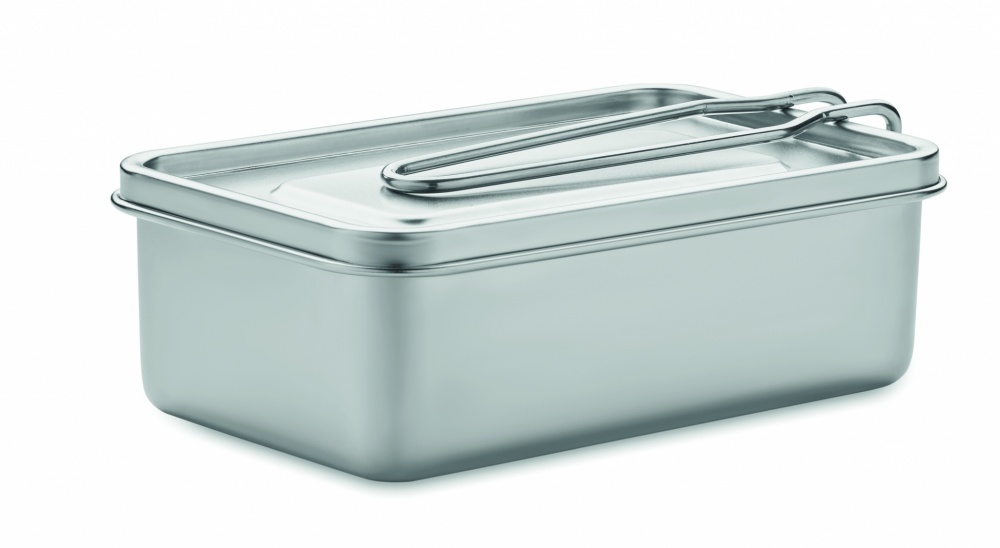 Logo trade promotional items image of: Stainless steel lunch box