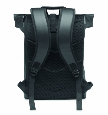 Logo trade corporate gifts picture of: Laptop PU Rolltop backpack