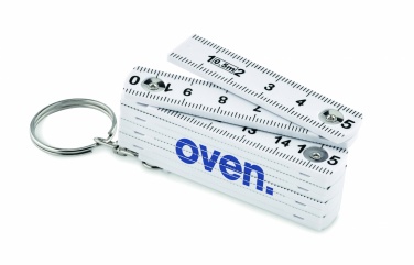 Logo trade promotional items image of: Carpenters ruler key ring 50cm Kotka