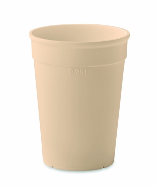 Logo trade corporate gifts image of: Recycled PP cup capacity 250 ml