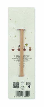 Logo trade promotional products picture of: Natural pencil in seeded pouch