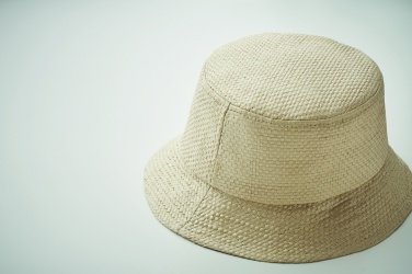 Logo trade promotional giveaways image of: 9aper straw bucket hat