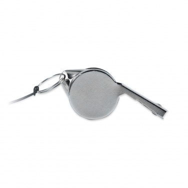 Logo trade promotional gifts image of: Metal whistle