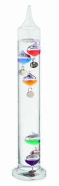 Logo trade promotional giveaway photo of: Galileo thermometer glass 28cm