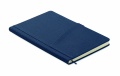 A5 notebook PU front pocket, Blue