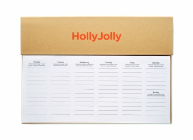 Logotrade promotional items photo of: Weekly desktop planner