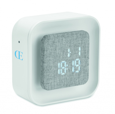 Logo trade promotional product photo of: Recycled ABS/RPET alarm clock Stuttgart