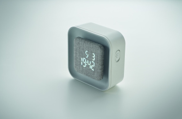 Logo trade promotional products image of: Recycled ABS/RPET alarm clock Stuttgart