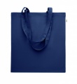 Recycled cotton shopping bag, Blue