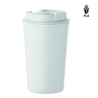 Logo trade business gifts image of: PLA double wall tumbler 350ml