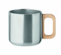 Double wall mug 350 ml, Matt Silver