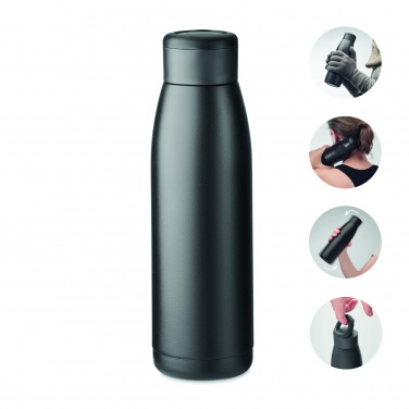 Logo trade corporate gifts image of: Heat-cool double wall bottle