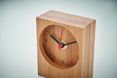 Logotrade business gifts photo of: Bamboo table clock