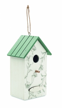 Logo trade promotional giveaway photo of: Bird house in plywood