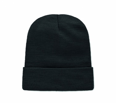 Logo trade advertising product photo of: Unisex beanie RPET polyester