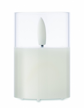 Logo trade promotional items picture of: LED wax candle in glass holder