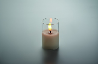 Logotrade promotional giveaways photo of: LED wax candle in glass holder