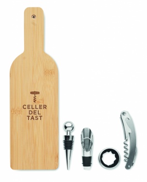 Logotrade promotional item image of: Bottle shaped wine set