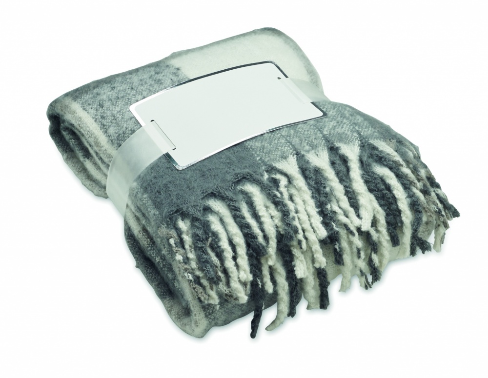 Logotrade advertising products photo of: Chequered mohair blanket