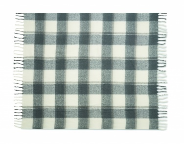 Logo trade promotional merchandise picture of: Chequered mohair blanket