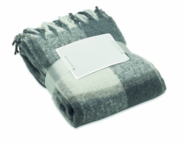 Logo trade promotional items image of: Chequered mohair blanket