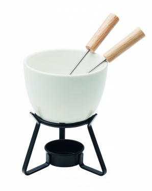 Logo trade advertising products image of: Ceramic fondue set 240 ml