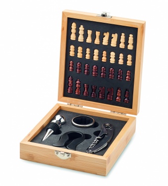 Logotrade promotional item picture of: Chess board wine set