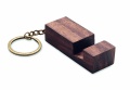 Key ring with phone stand, Wood