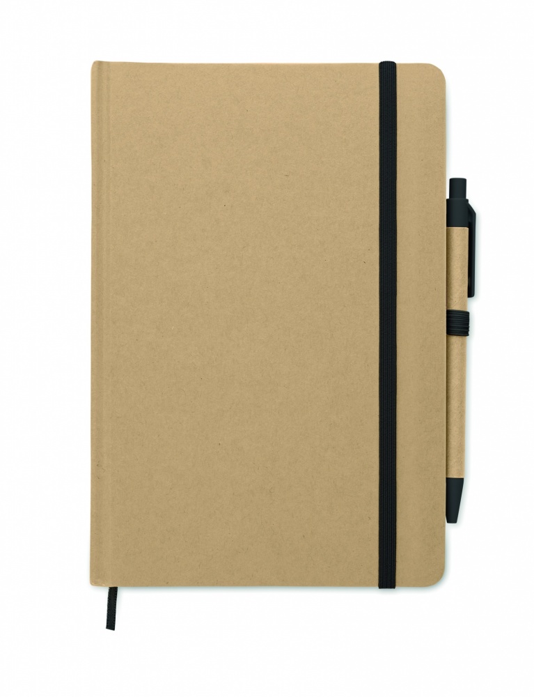 Logo trade promotional product photo of: Caratil A5 notebook in recycled carton