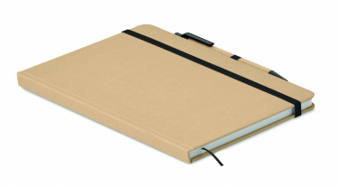 Logo trade promotional merchandise photo of: A5 notebook in recycled carton