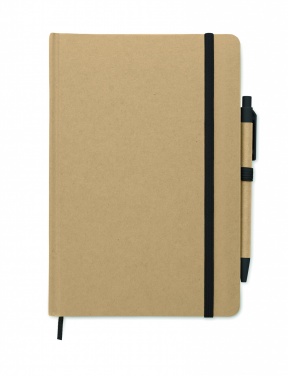 Logo trade advertising products image of: A5 notebook in recycled carton