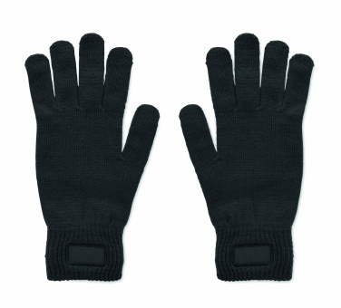 Logo trade promotional product photo of: Knitted gloves in RPET