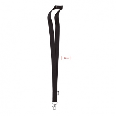 Logotrade corporate gift image of: Lanyard in RPET 20 mm