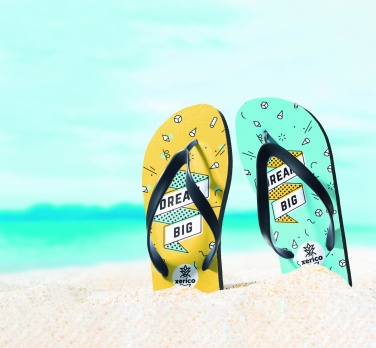 Logo trade advertising products image of: Sublimation beach slippers