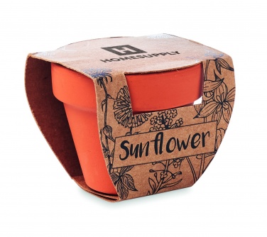 Logo trade advertising products picture of: Terracotta pot 'sunflower'