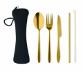 Cutlery set stainless steel, Gold