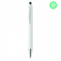 Antibacterial stylus ballpen, White