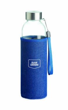 Logotrade promotional giveaway picture of: Glass bottle in pouch 500 ml