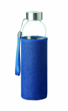 Logo trade advertising products image of: Glass bottle in pouch 500 ml